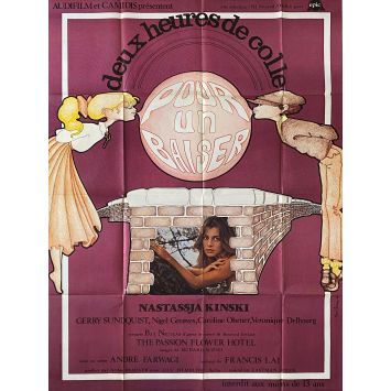 2 HEURES DE COLLES POUR UN BAISER Affiche de film- 120x160 cm. - 1978 - Nastassja Kinski, André Farwagi