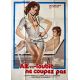 AIE TOUBIB NE COUPEZ PAS Affiche de film- 120x160 cm. - 1976 - Maria Pia Conte, Gianfranco Baldanello