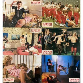 COLLEGE DORMITORY Lobby Cards x6 - 9x12 in. - 1984 - Pierre Unia, Isabelle Legrand