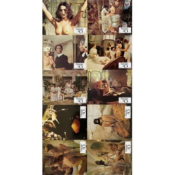 THE STORY OF O Lobby Cards x10 - 9x12 in. - 1975 - Just Jaeckin, Corinne Cléry