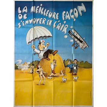 LA MEILLEURE FAÇON DE S'ENVOYER EN L'AIR Movie Poster- 47x63 in. - 1981 - Claude Patin, Christian Scheyder