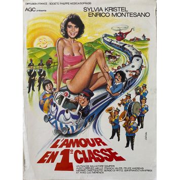 LOVE IN FIRST CLASS Movie Poster- 12x15 in. - 1980 - Salvatore Samperi, Sylvia Kristel