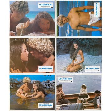 LE LAGON BLEU Photos de film x6 - Jeu 2 - 21x30 cm. - 1980 - Brooke Shields, Randal Kleiser