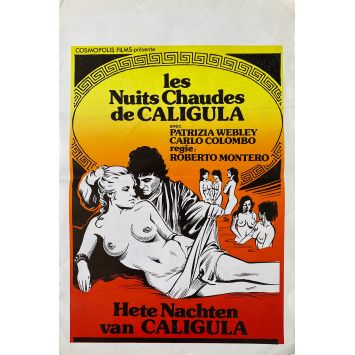 LES FOLLES NUITS DE CALIGULA Affiche de film- 35x55 cm. - 1977 - Patrizia Webley, Roberto Bianchi Montero