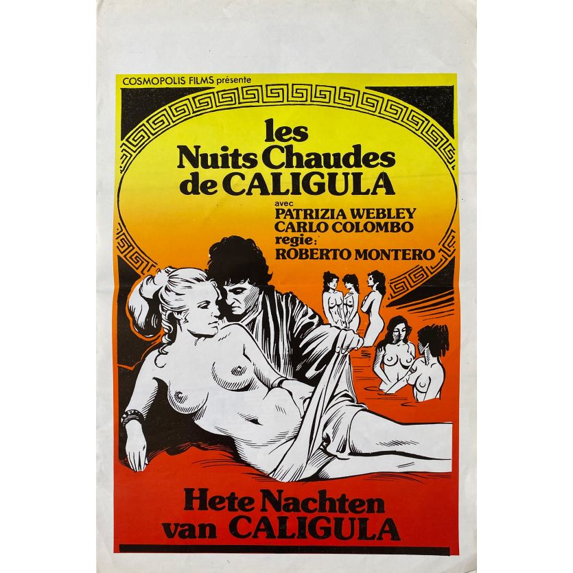 LES FOLLES NUITS DE CALIGULA Affiche de film- 35x55 cm. - 1977 - Patrizia Webley, Roberto Bianchi Montero