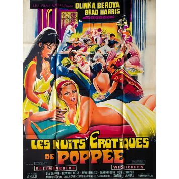 LE CALDE NOTTI DI POPPEA Movie Poster- 47x63 in. - 1969 - Guido Malatesta, Olga Schoberová