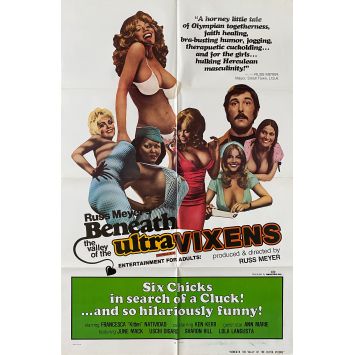 BENEATH THE VALLEY OF ULTRA-VIXENS Movie Poster- 27x41 in. - 1979 - Russ Meyer, Kitten Natividad