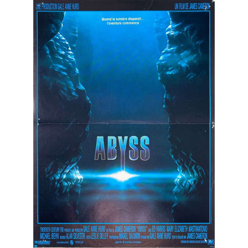 THE ABYSS Movie Poster- 15x21 in. - 1989 - James Cameron, Ed Harris