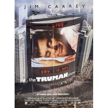 THE TRUMAN SHOW Movie Poster- 47x63 in. - 1998 - Peter Weir, Jim Carrey, Ed Harris