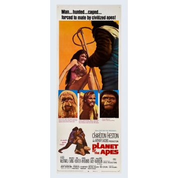 LA PLANETE DES SINGES Affiche de film- 35x91 cm. - 1968 - Charlton Heston, Franklin J. Schaffner