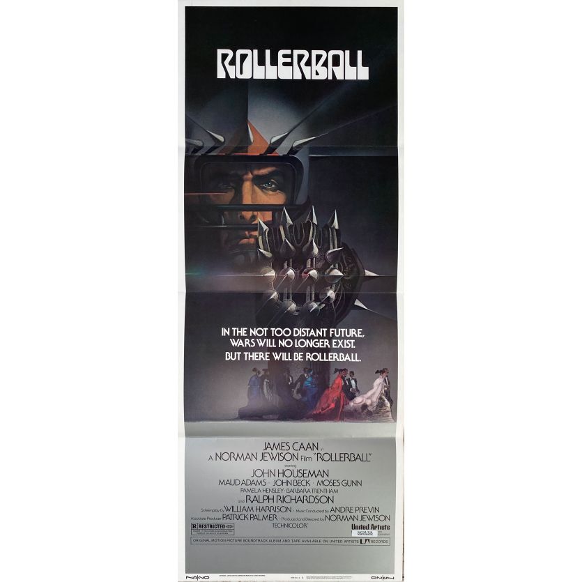 ROLLERBALL Affiche de film- 35x91 cm. - 1975 - James Caan, Norman Jewinson