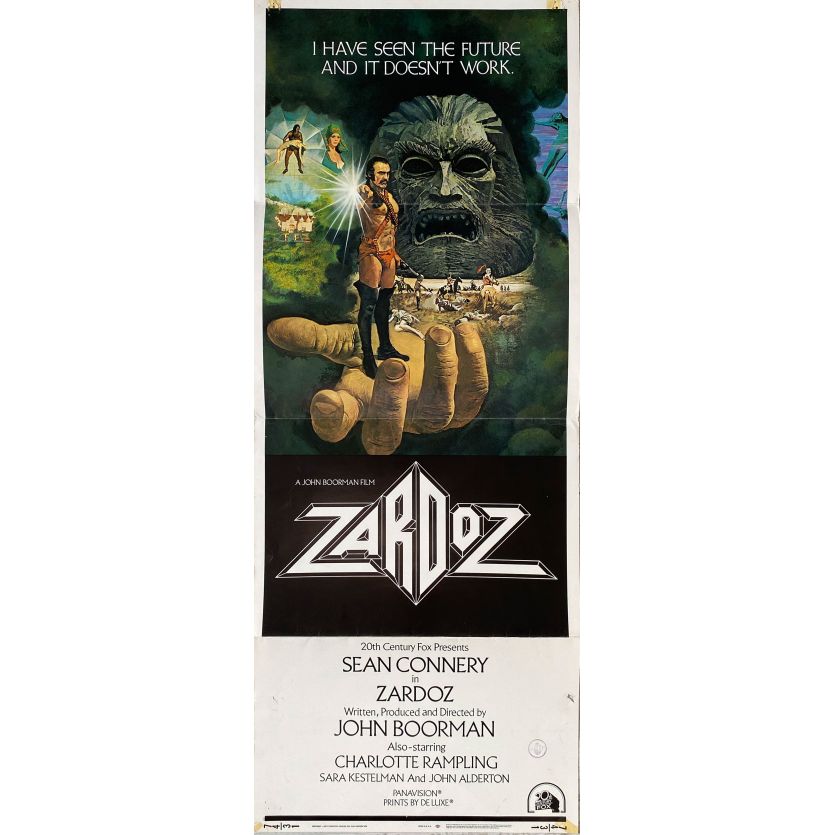 ZARDOZ Affiche de film- 35x91 cm. - 1974 - Sean Connery, John Boorman