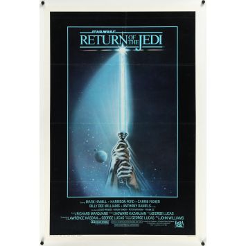 STAR WARS - LE RETOUR DU JEDI Affiche de film- 69x104 cm. - 1983 - Harrison Ford, Richard Marquand STAR WARS - LE RETOUR DU JEDI Affiche de film- 69x104 cm. - 1983 - Harrison Ford, Richard Marquand