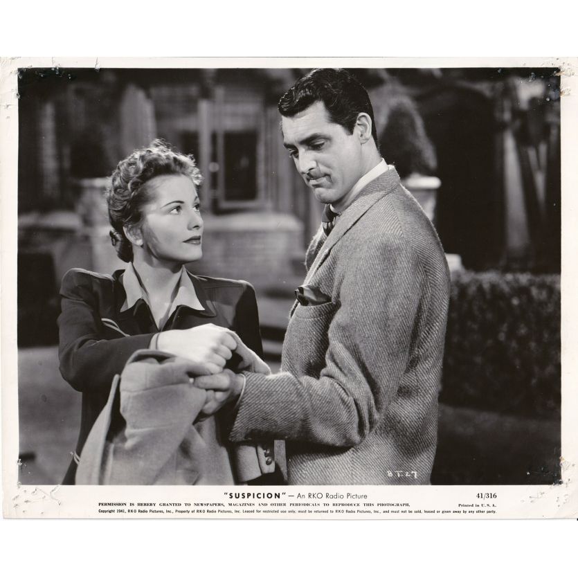 SUSPICION Movie Still BT-27 - 8x10 in. - 1946 - Alfred Hitchcock, Cary Grant