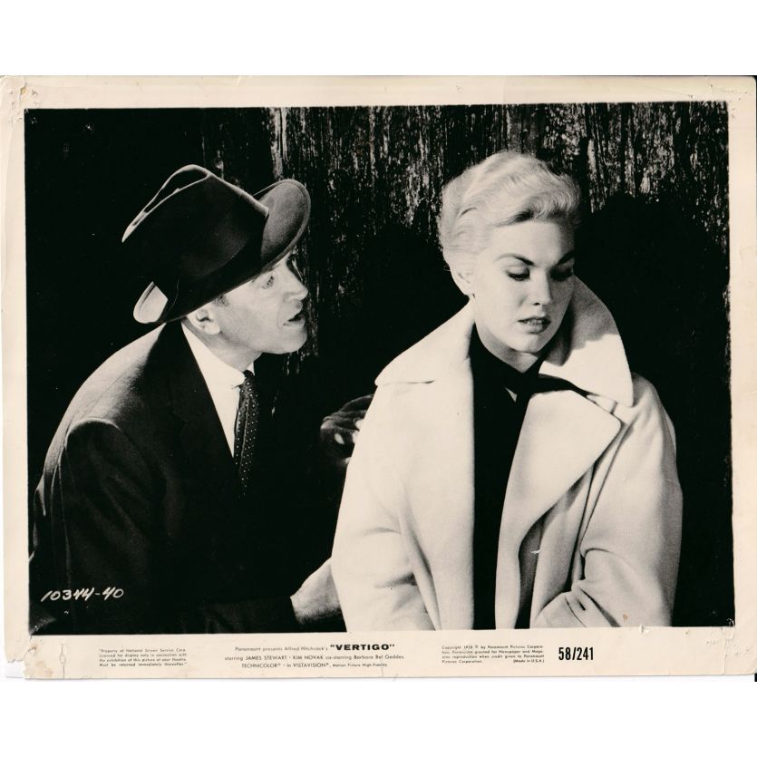 VERTIGO Movie Still 10344-40 - 8x10 in. - 1958 - Alfred Hitchcock, James Stewart