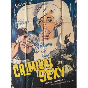 CRIMINAL SEXY Affiche de film- 120x160 cm. - 1960 - Jill Ireland, Charles Saunders