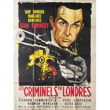 LES CRIMINELS DE LONDRES Affiche de film- 120x160 cm. - 1957/R1965 - Sean Connery, Montgomery Tully