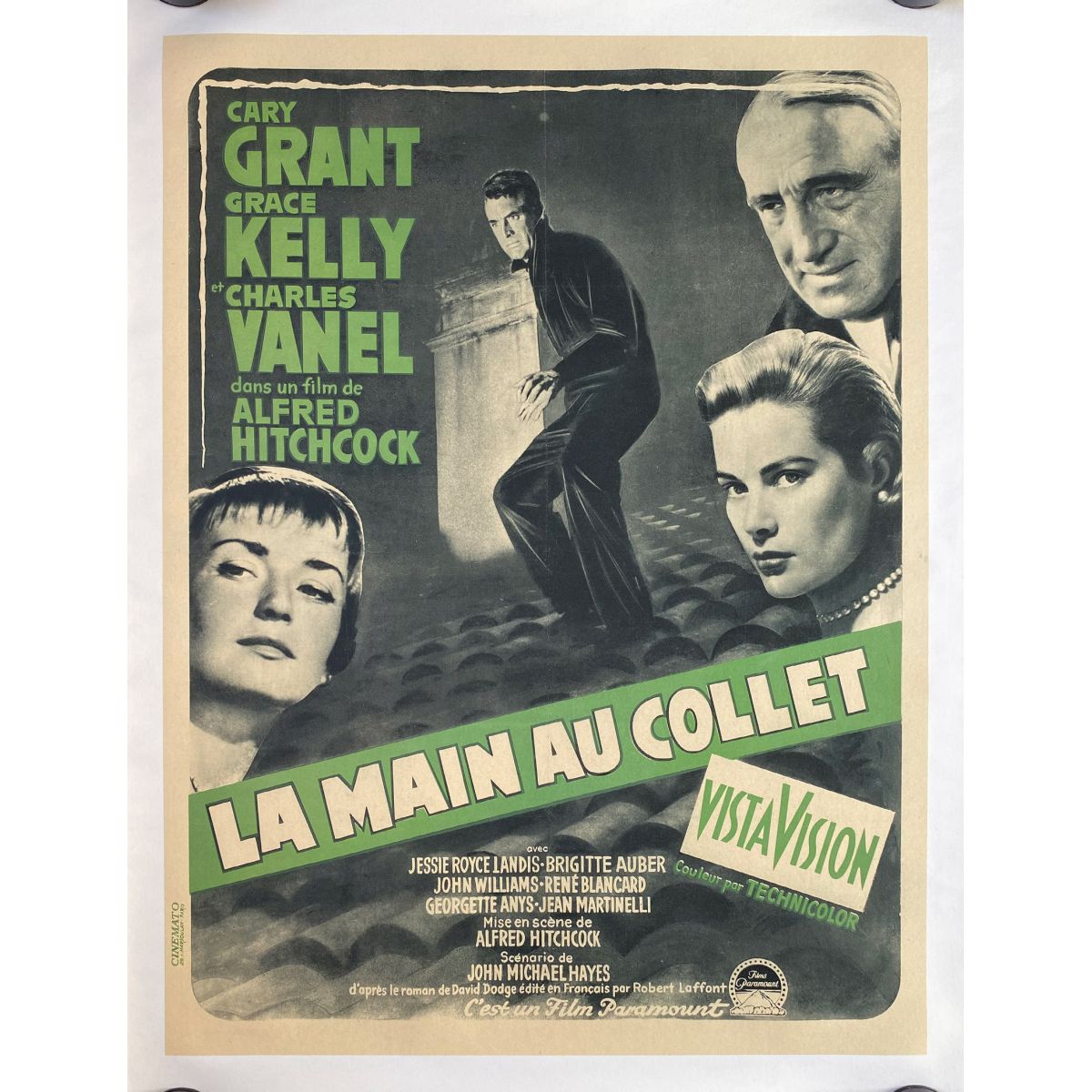 To Catch A Thief Movie Poster – Alfred Hitchcock – Grace Kelly & Cary Grant – 20x30 Reproduction
