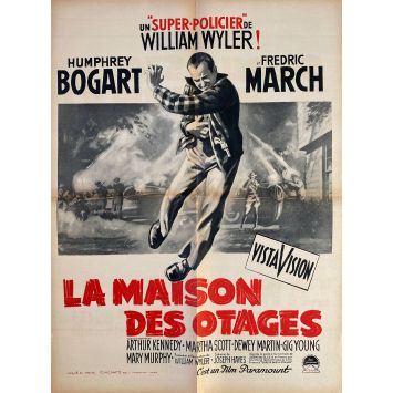 LA MAISON DES OTAGES Affiche de film- 60x80 cm. - 1955 - Humphrey Bogart, William Wyler
