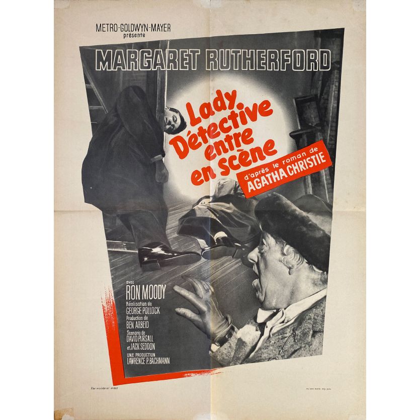 LADY DETECTIVE ENTRE EN SCENE Affiche de film- 60x80 cm. - 1964 - Margaret Rutherford, George Pollock