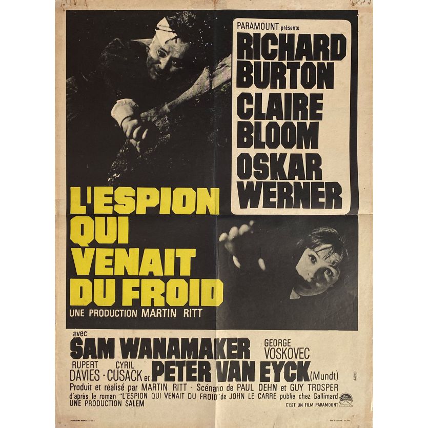 THE SPY WHO CAME IN FROM THE COLD Movie Poster- 23x32 in. - 1965 - Martin Ritt, Richard Burton