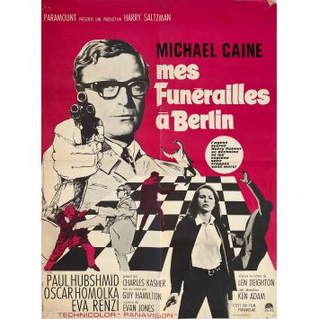MES FUNERAILLES A BERLIN Affiche de film- 60x80 cm. - 1966 - Michael Caine, Guy Hamilton