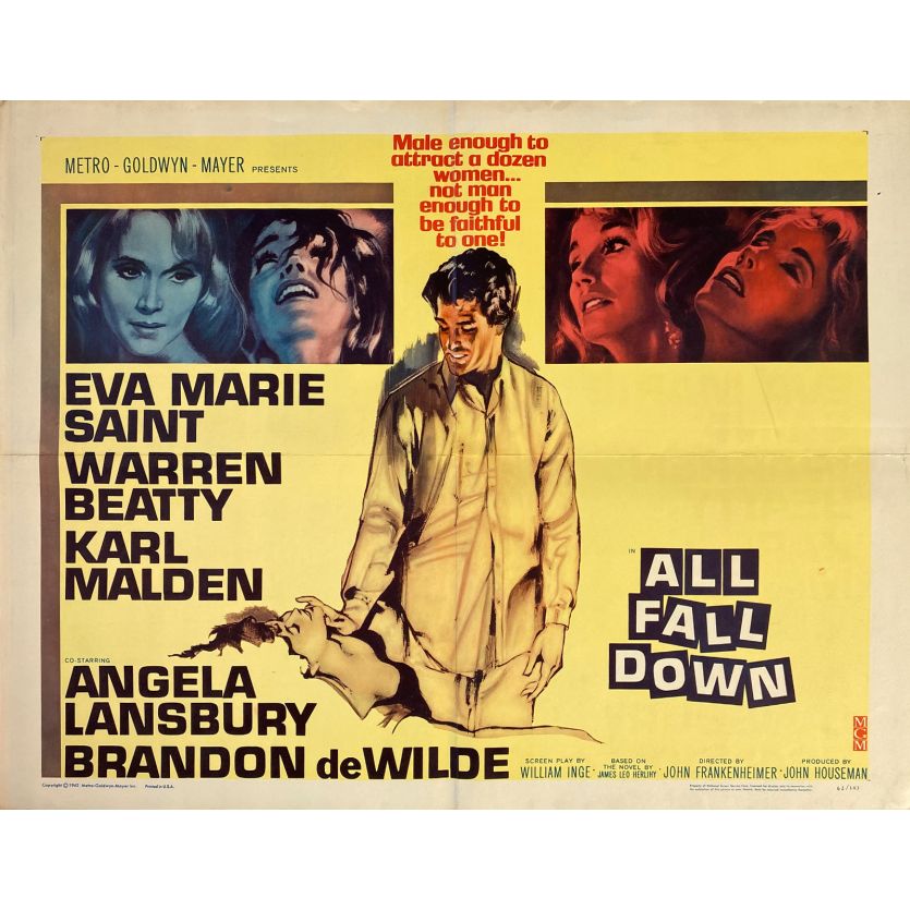 L'ANGE DE LA VIOLENCE Affiche de film- 55x71 cm. - 1962 - Warren Beatty, Eva Marie Saint, John Frankenheimer