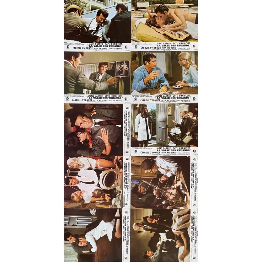 MARLOWE Lobby Cards x10 - 9x12 in. - 1969 - Paul Bogart, James Garner