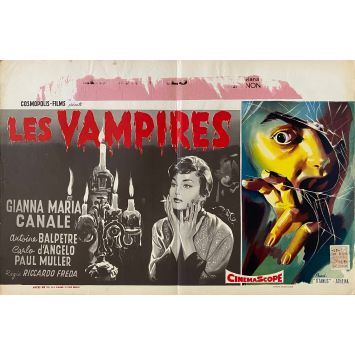 LUST OF THE VAMPIRE Movie Poster- 14x21 in. - 1956 - Riccardo Fredda, Gianna Maria Canale