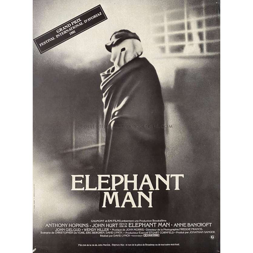 ELEPHANT MAN Movie Poster- 15x21 in. - 1980 - David Lynch, John Hurt