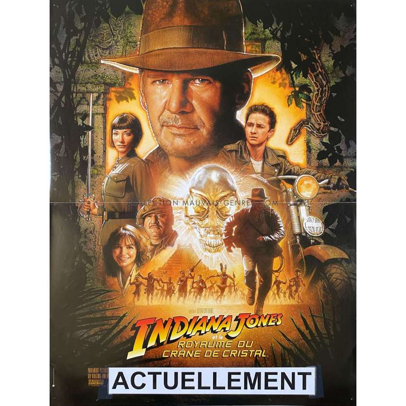 INDIANA JONES 4 Movie Poster- 15x21 in. - 2008 - Steven Spielberg, Harrison Ford
