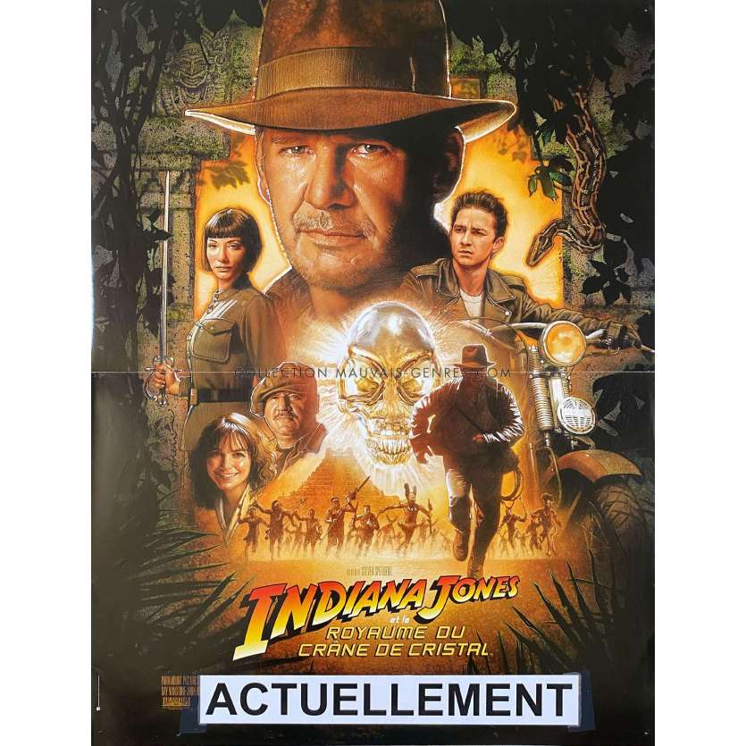 INDIANA JONES 4 Movie Poster- 15x21 in. - 2008 - Steven Spielberg, Harrison Ford