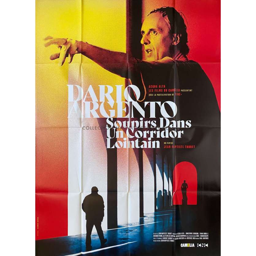 DARIO ARGENTO SOUPIRS DANS UN CORRIDOR LOINTAIN affiche de film- 120x160 cm. - 2019 - Dario Argento, Jean-Baptiste Thoret