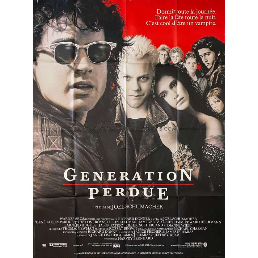GENERATION PERDUE affiche de film- 120x160 cm. - 1987 - Kieffer Sutherland, Joel Schumacher