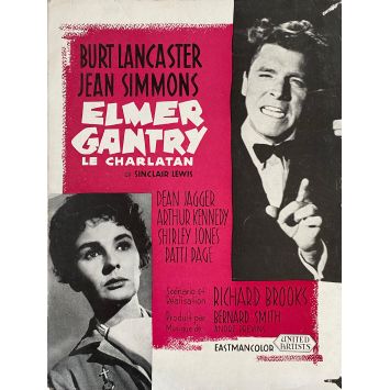 ELMER GANTRY LE CHARLATAN Synopsis 4 pages - 21x30 cm. - 1960 - Burt Lancaster, Jean Simmons, Richard Brooks