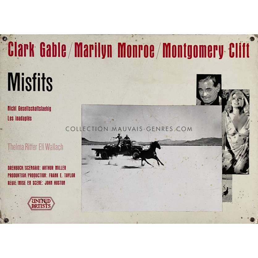 THE MISFISTS Lobby Card N01 - 14x18 in. - 1961 - John Huston, Marilyn Monroe