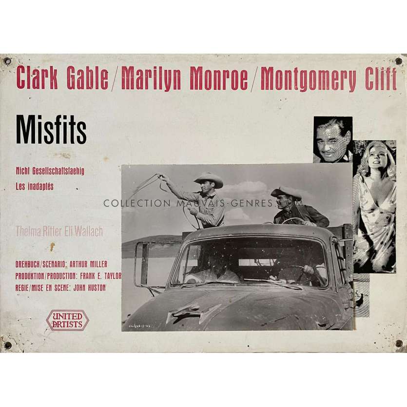 THE MISFISTS Lobby Card N05 - 14x18 in. - 1961 - John Huston, Marilyn Monroe