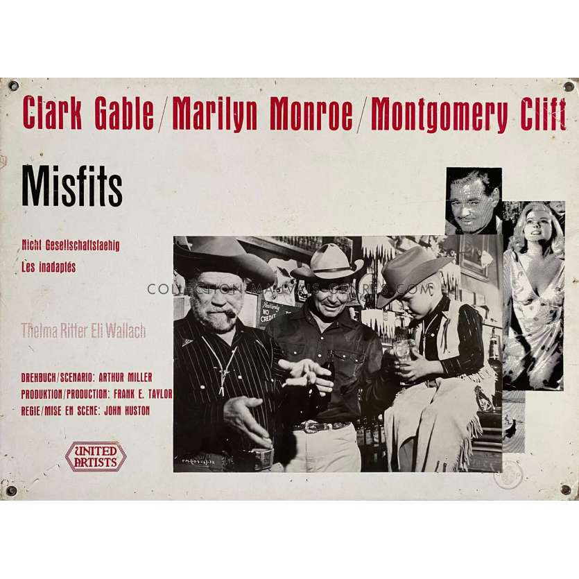THE MISFISTS Lobby Card N07 - 14x18 in. - 1961 - John Huston, Marilyn Monroe