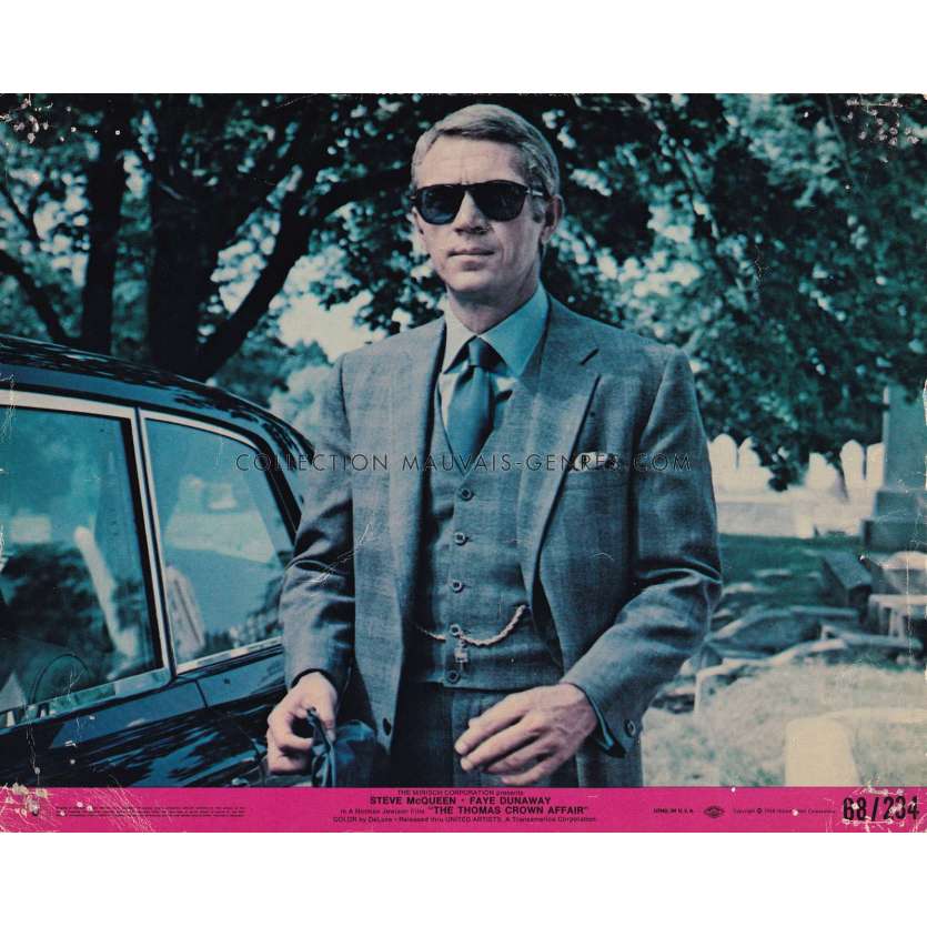 THE THOMAS CROWN AFFAIR Lobby Card N6 - 8x10 in. - 1968 - Norman Jewison, Steve McQueen