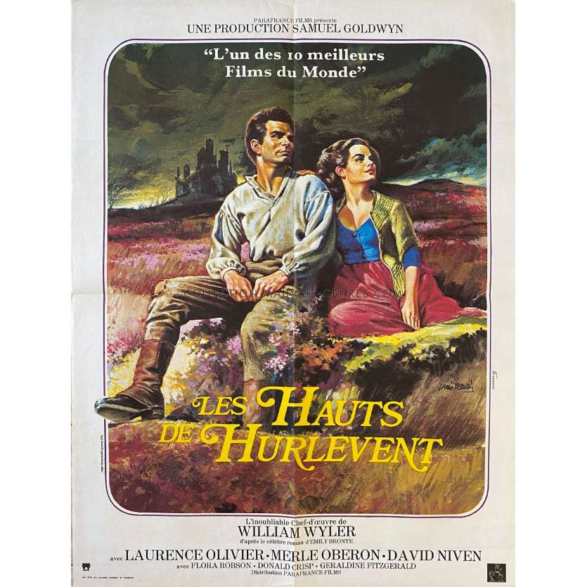WUTHERING HEIGHTS Movie Poster- 23x32 in. - 1939/R1970 - William Wyler, Laurence Olivier
