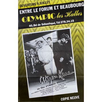 CITIZEN KANE Affiche de film- 80x120 cm. - 1941/R1960 - Joseph Cotten, Orson Welles