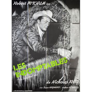 LES INDOMPTABLES Affiche de film- 120x160 cm. - 1952/R1970 - Susan Hayward, Robert Mitchum, Nicholas Ray