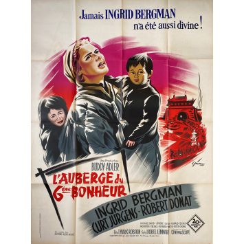 L'AUBERGE DU SIXIEME BONHEUR Affiche de film- 120x160 cm. - 1958 - Ingrid Bergman, Mark Robson