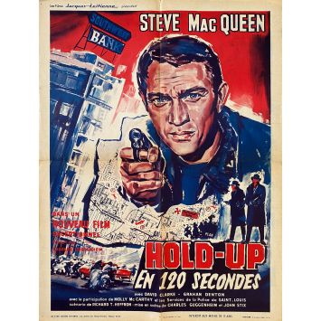 THE ST LOUIS BANK ROBBERY Movie Poster- 23x32 in. - 1959 - Charles Guggenheim, Steve McQueen