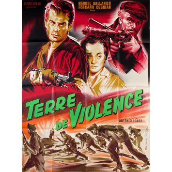 TERRE DE VIOLENCE Affiche de film- 120x160 cm. - 1959 - Fred MacMurray, Nathan Juran