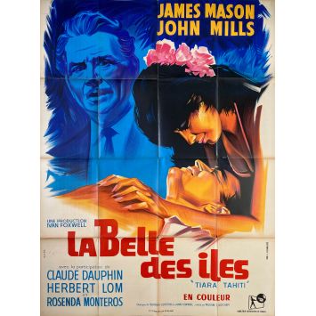 LA BELLE DES ILES Affiche de film- 120x160 cm. - 1962 - James Mason, Ted Kotcheff