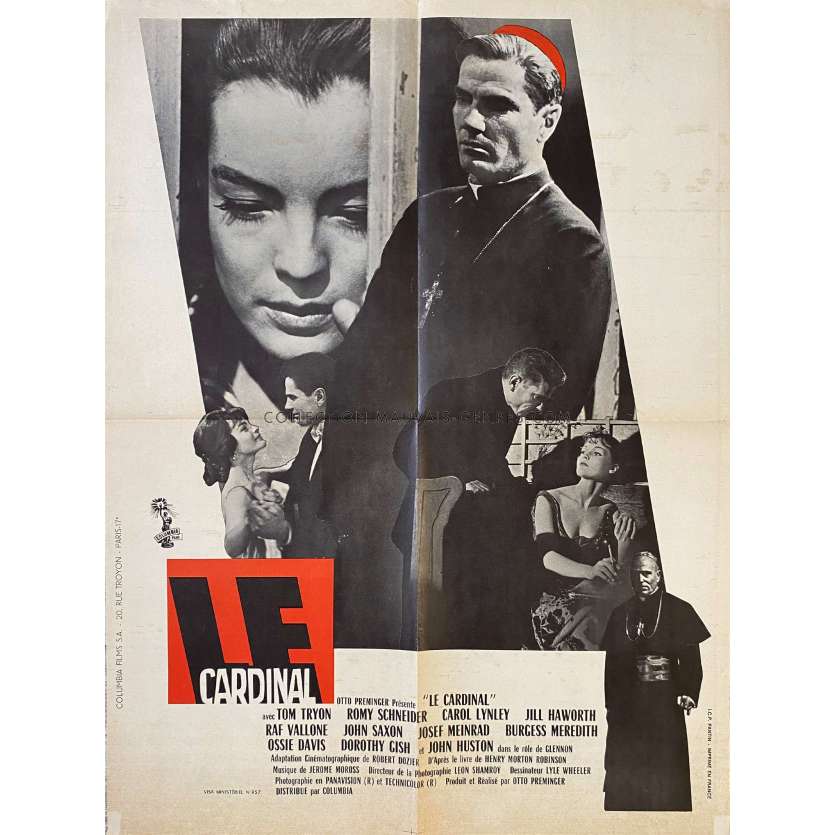 LE CARDINAL Affiche de film- 60x80 cm. - 1963 - Romy Schneider, Otto Preminger