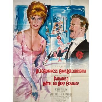 HOTEL PARADISO Movie Poster- 47x63 in. - 1966 - Peter Glenville, Gina Lollobrigida, Alec Guinness