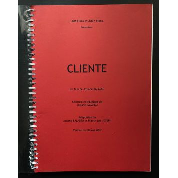 CLIENTE Scénario 120p - 21x30 cm. - 2008 - Nathalie Baye, Josiane Balasko