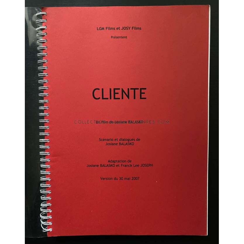 A FRENCH GIGOLO Movie Script 120p - 9x12 in. - 2008 - Josiane Balasko, Nathalie Baye